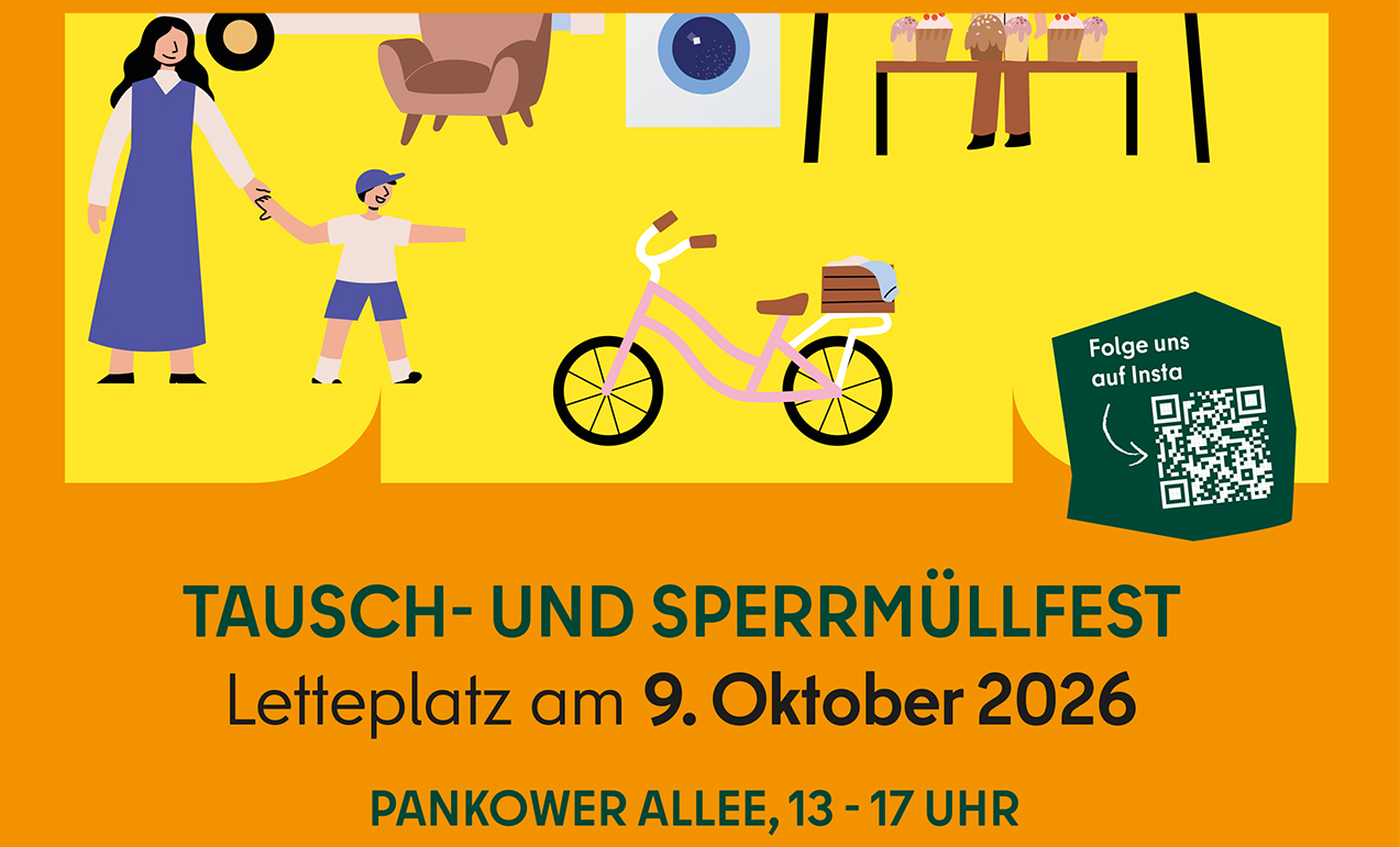 Ausschnitt Plakat Tausch- und Sperrmüllfest Letteplatz